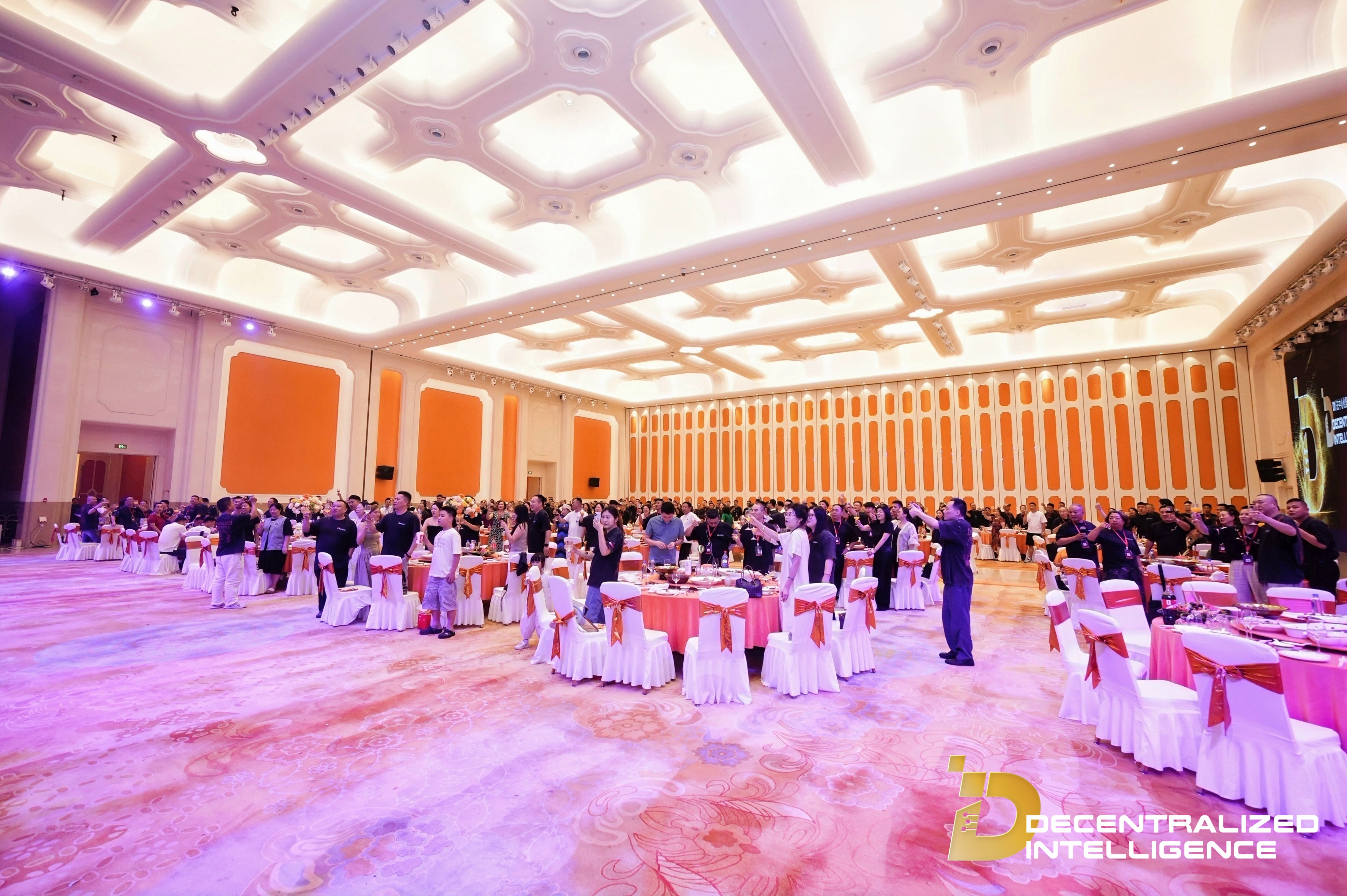 Community members gathered in the Hangzhou event venue.