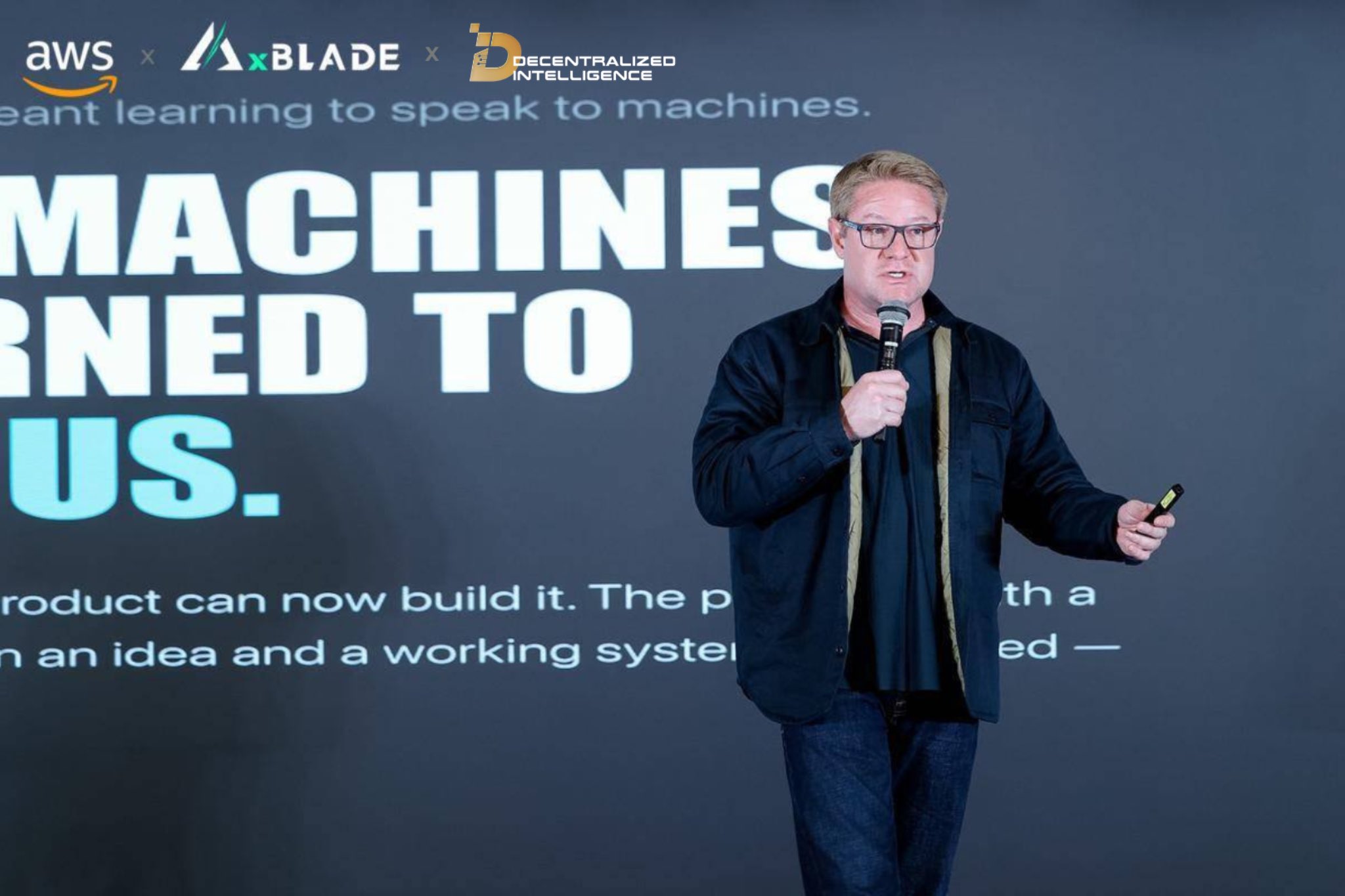 A keynote speaker at the AWS, xBLADE, and DI side event in Hong Kong.